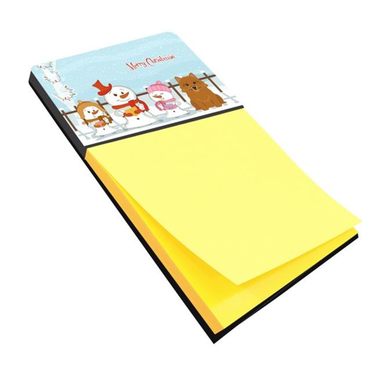 Carolines Treasures BB2351SN Merry Christmas Carolers Norwich Terrier Sticky Note Holder